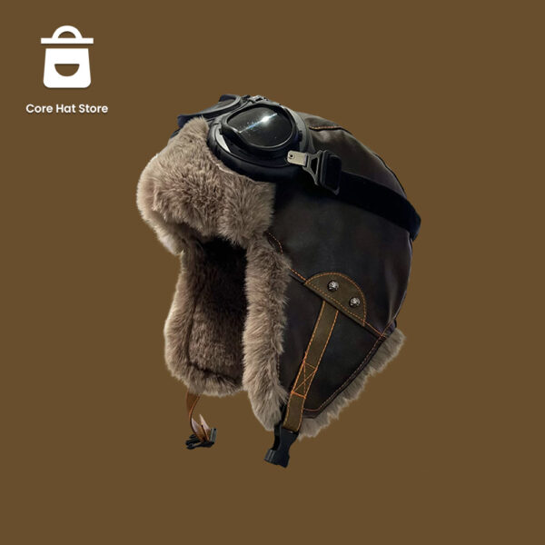 Unisex Vintage Aviator Hat - Image 3