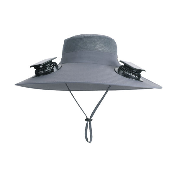 Dual Solar Fan Hat - Wide Brim