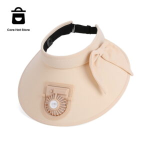 Women's Fan Visor Hat - Bow