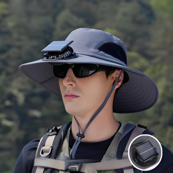 Breathable Solar Fan Hat - Image 2