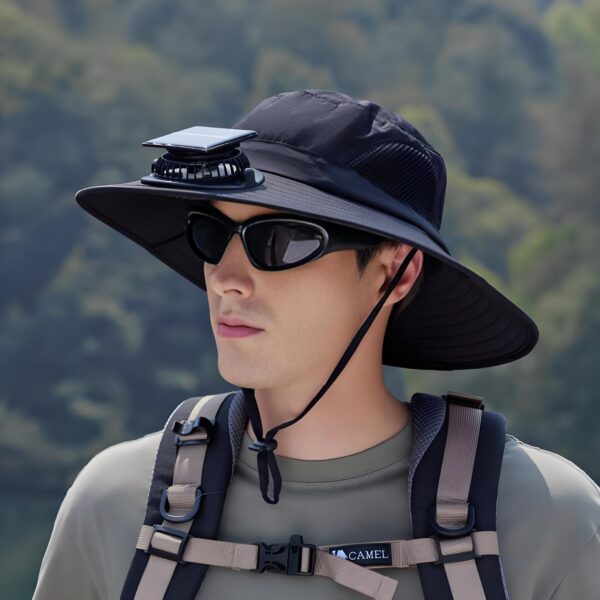 Breathable Solar Fan Hat - Image 3