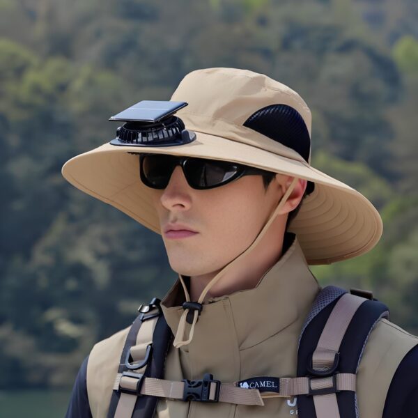 Breathable Solar Fan Hat - Image 4