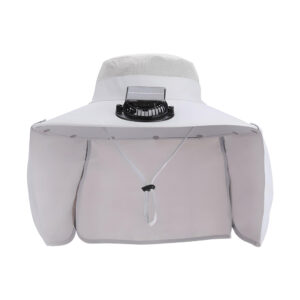 Solar Fan Hat with - Detachable Neck Flap