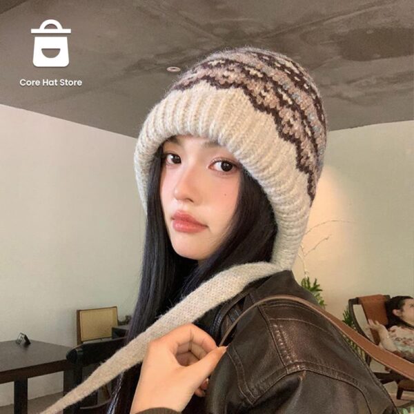 Women's Knit Beanie Hat - Image 2